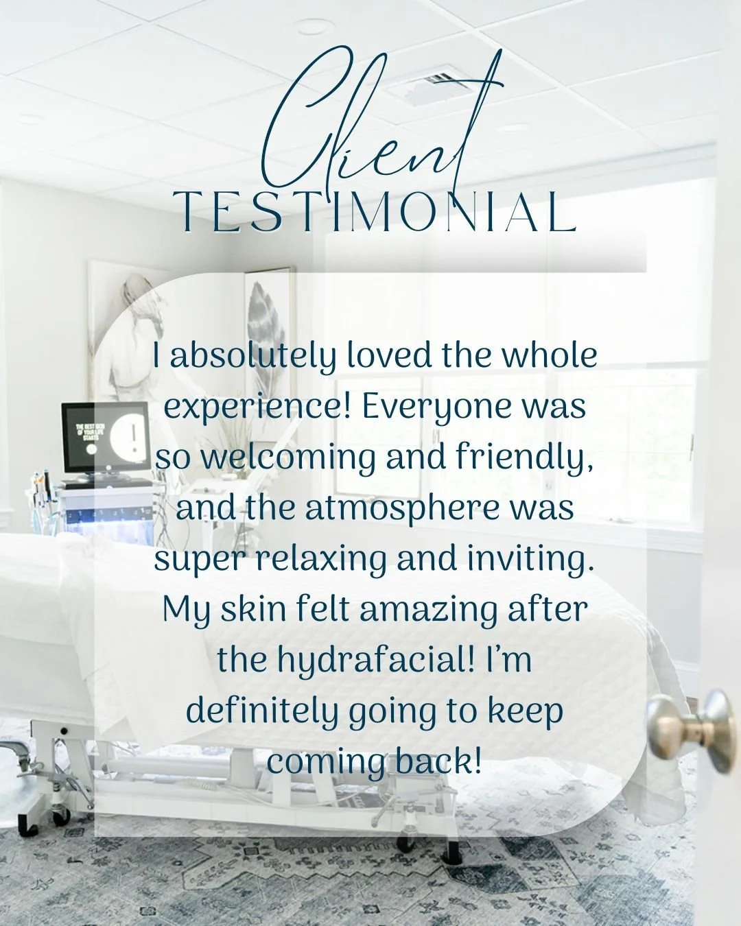 ✨ Client Love Alert ✨
Reading reviews like this fills our hearts right up. Knowing you felt welcomed, relaxed, and glowing after your Hydrafacial is exactly why our little mother&ndash;daughter spa family does what we do.