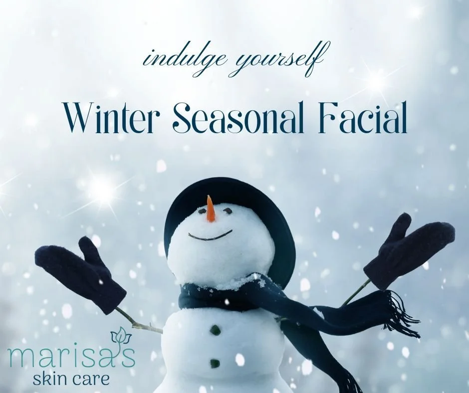 Now Booking our Winter Seasonal Facial $130

Cold weather, dry heat, and busy schedules can leave skin feeling dull&mdash;and eyes looking extra tired. Our Winter Restore Facial is a deeply nourishing seasonal treatment designed to replenish hydratio