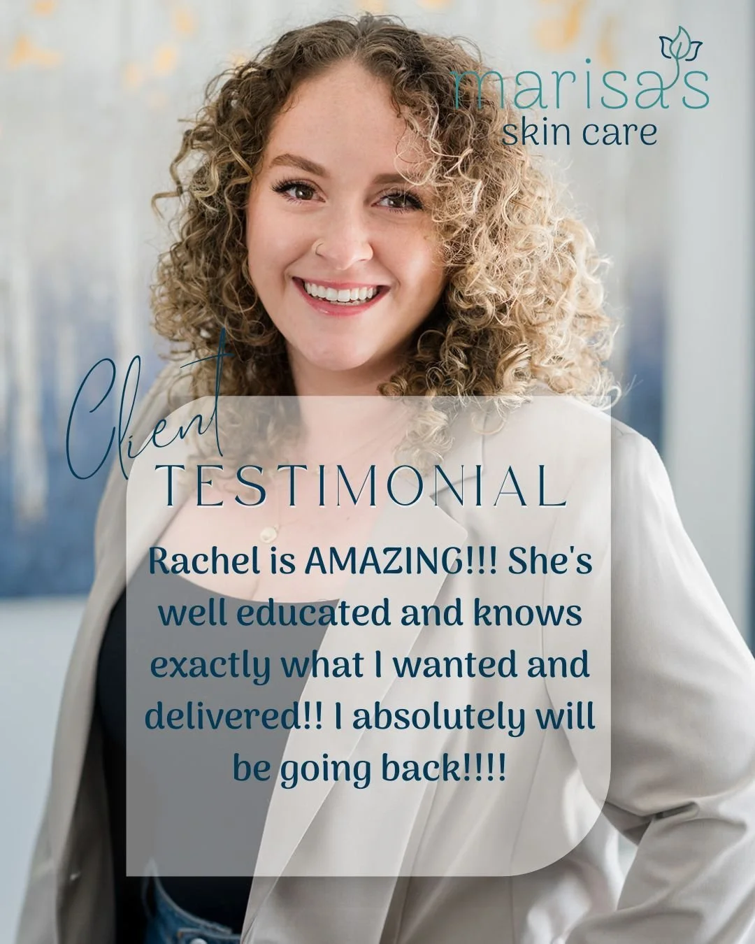Thank you so much for sharing this! We feel incredibly lucky to be expanding Rachel&rsquo;s expertise in our treatment room. She knows our clients, understands their skin, and brings such a thoughtful approach to every appointment.

Her goal is alway