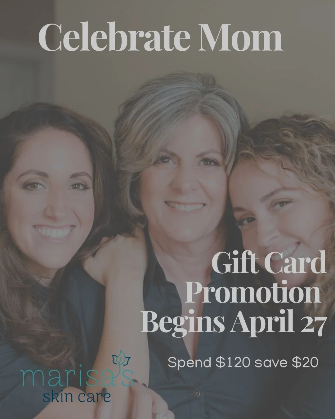 Now through May 10:
✨ Get $20 off every $120

The perfect gift&hellip; or a little something for yourself 🤍
Details:
&bull; Redeemable starting May 11
&bull; Not valid toward packages or injectables
&bull; Not combinable with other promotions
purcha
