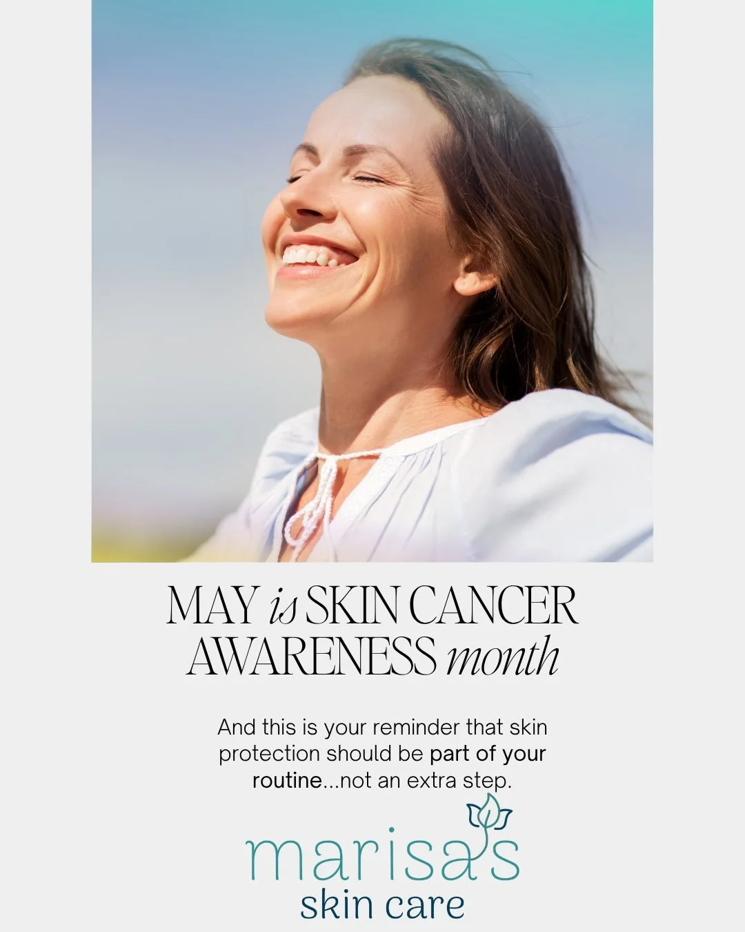 May is Skin Cancer Awareness Month ☀️🧴

Here are a few SPF FAQs for you because protecting your skin is one of the best investments you can make for long-term skin health and aging gracefully!

✨ Yes &mdash; you should wear SPF every day
✨ Yes &mdas