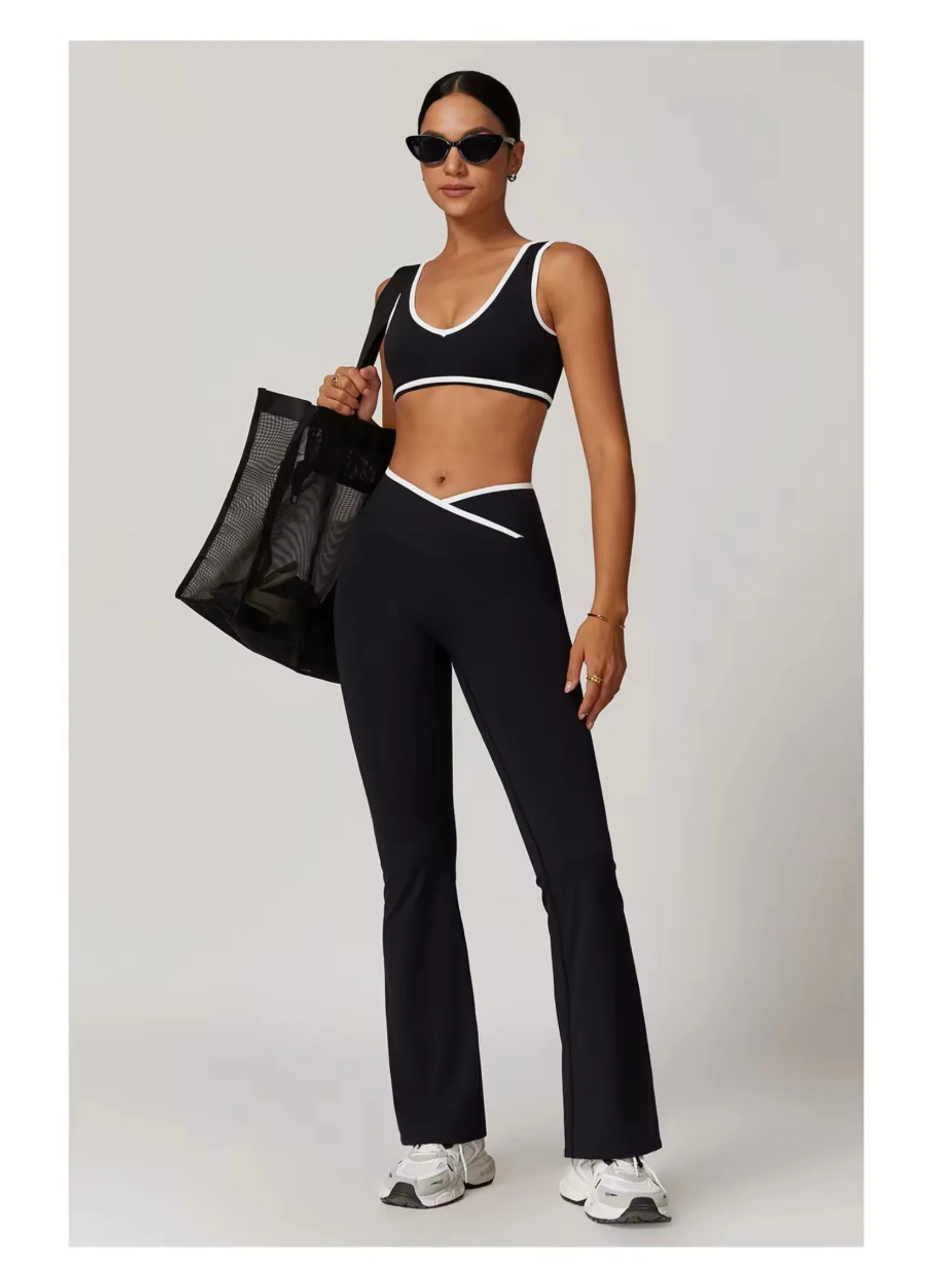 SOLAYAH - Ensembles  2 pièces taille haute croisée