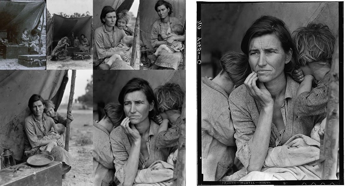 Photograph of Migrant Mother Florence Thompson by Dorothea Lange 8x10 