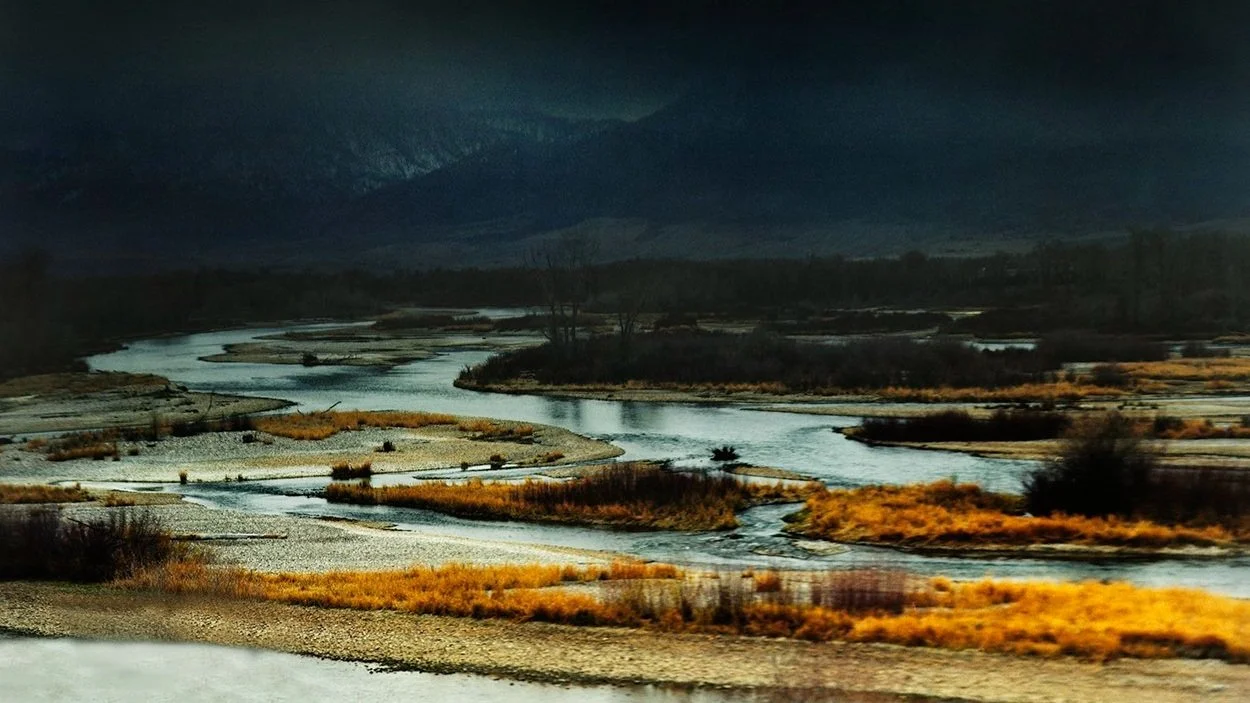 A Quiet River Bend. A Changing Season. Ansley West Rivers’ Pilgrimage.