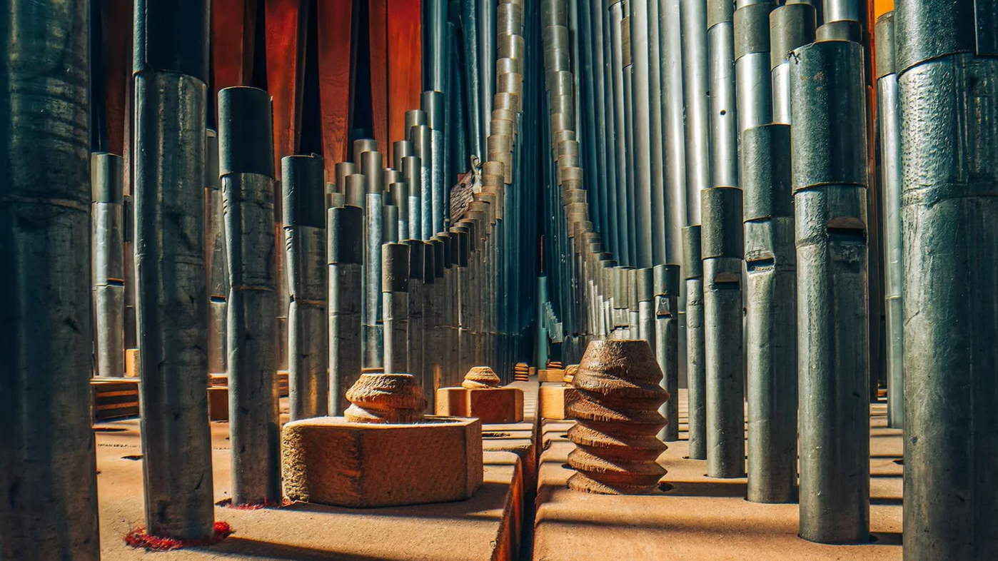 How Charles Brooks Turns Musical Instruments Into Vast Architectural Worlds You Have Never Seen Before