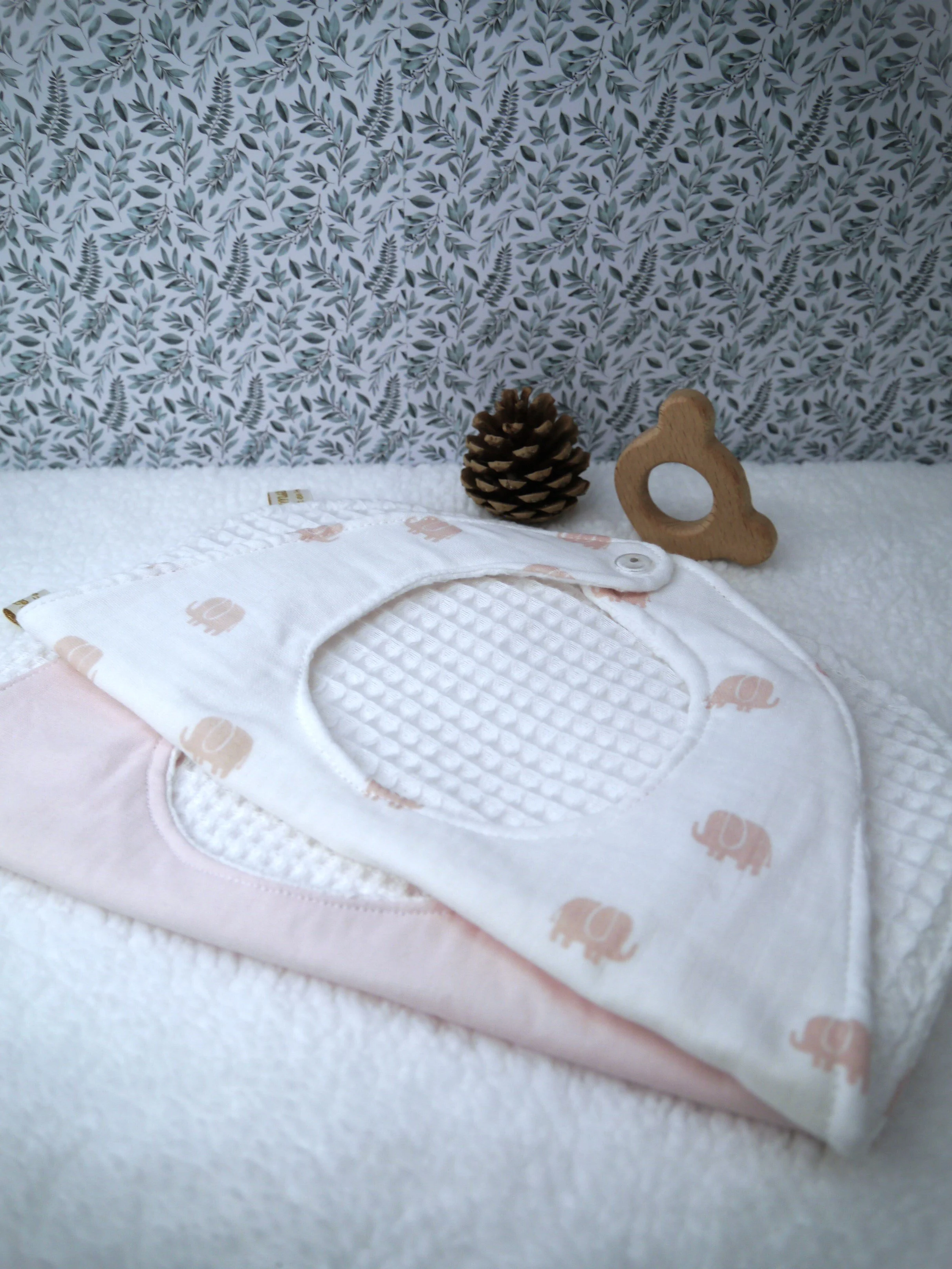 Bavoirs repas (lot de 2) 0-6 mois