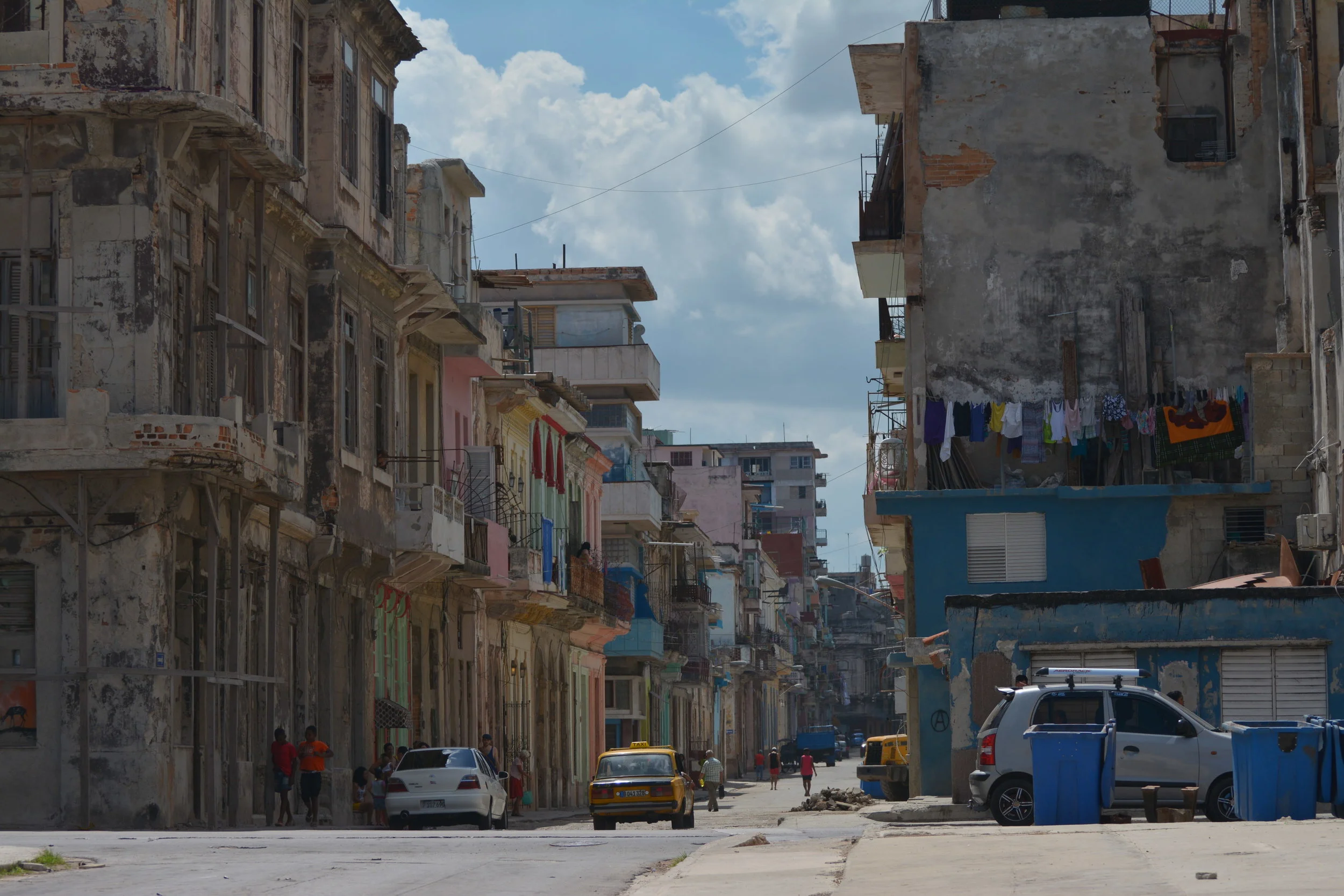 Residential  buildings in old Havana