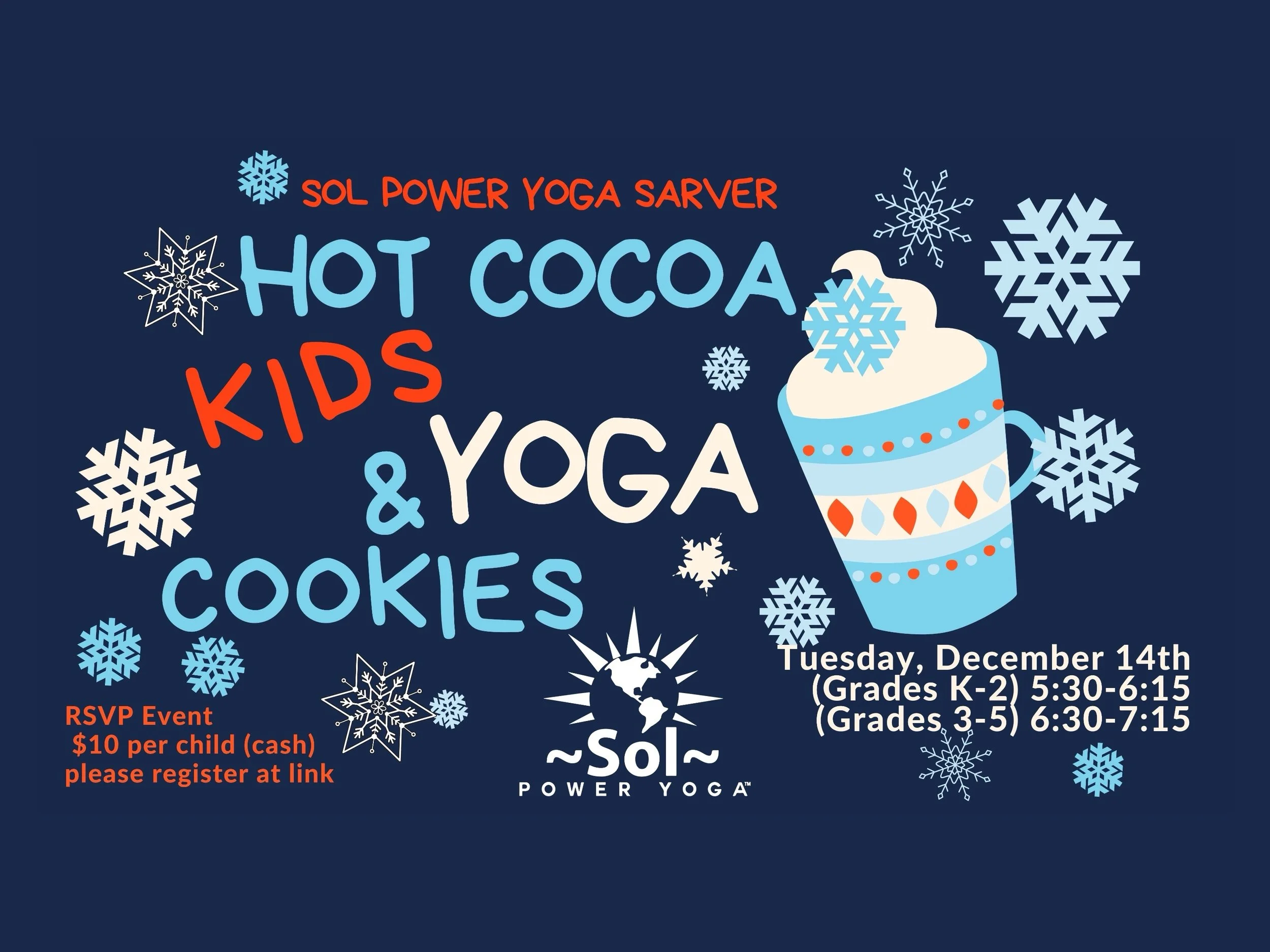 Hot Cocoa, Kids Yoga, Cookies, &amp; Crafts