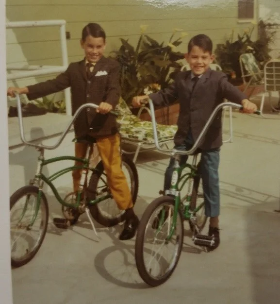 Walt (right) as a child.