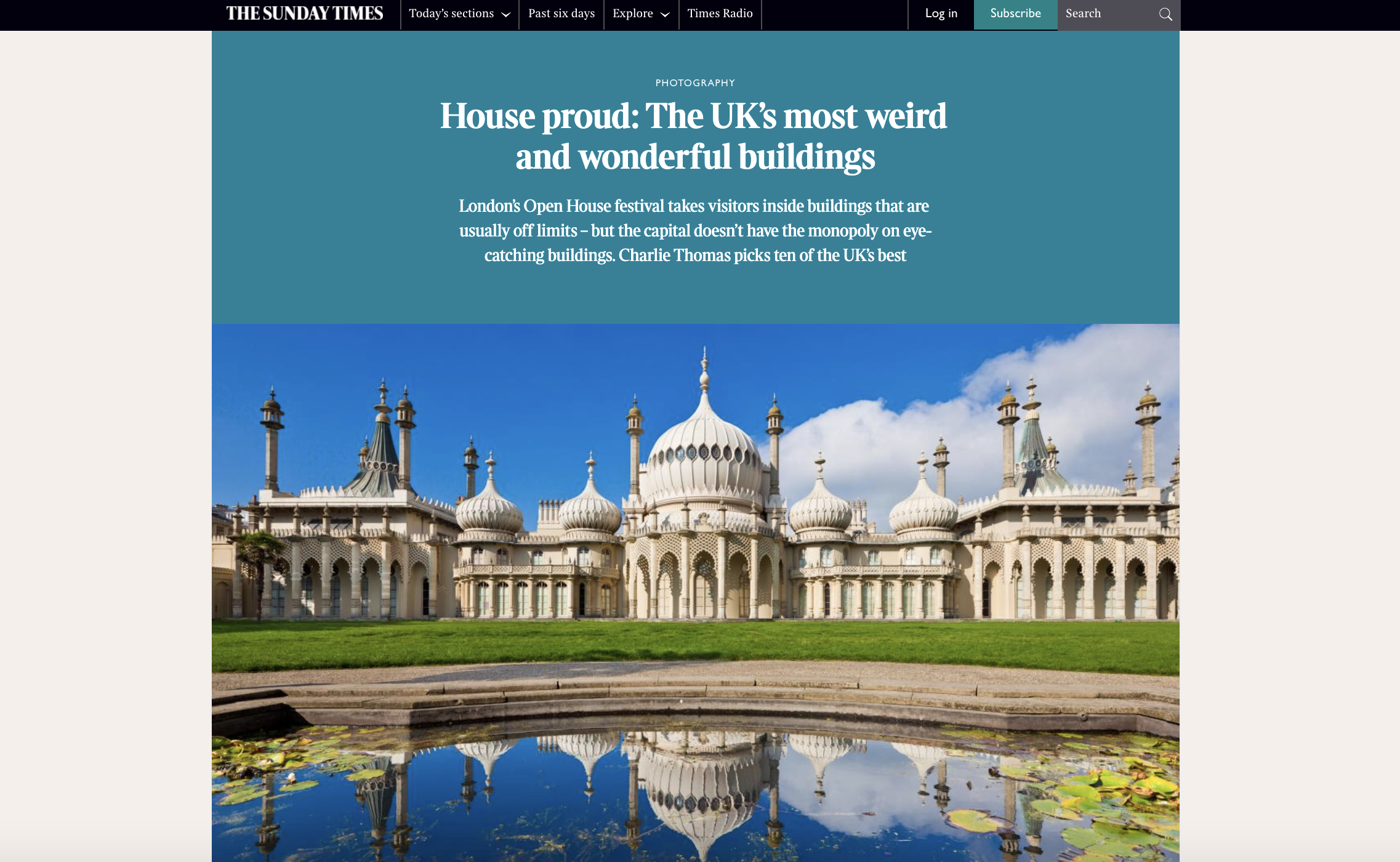 The Sunday Times - UK's weird &amp; wonderful buildings