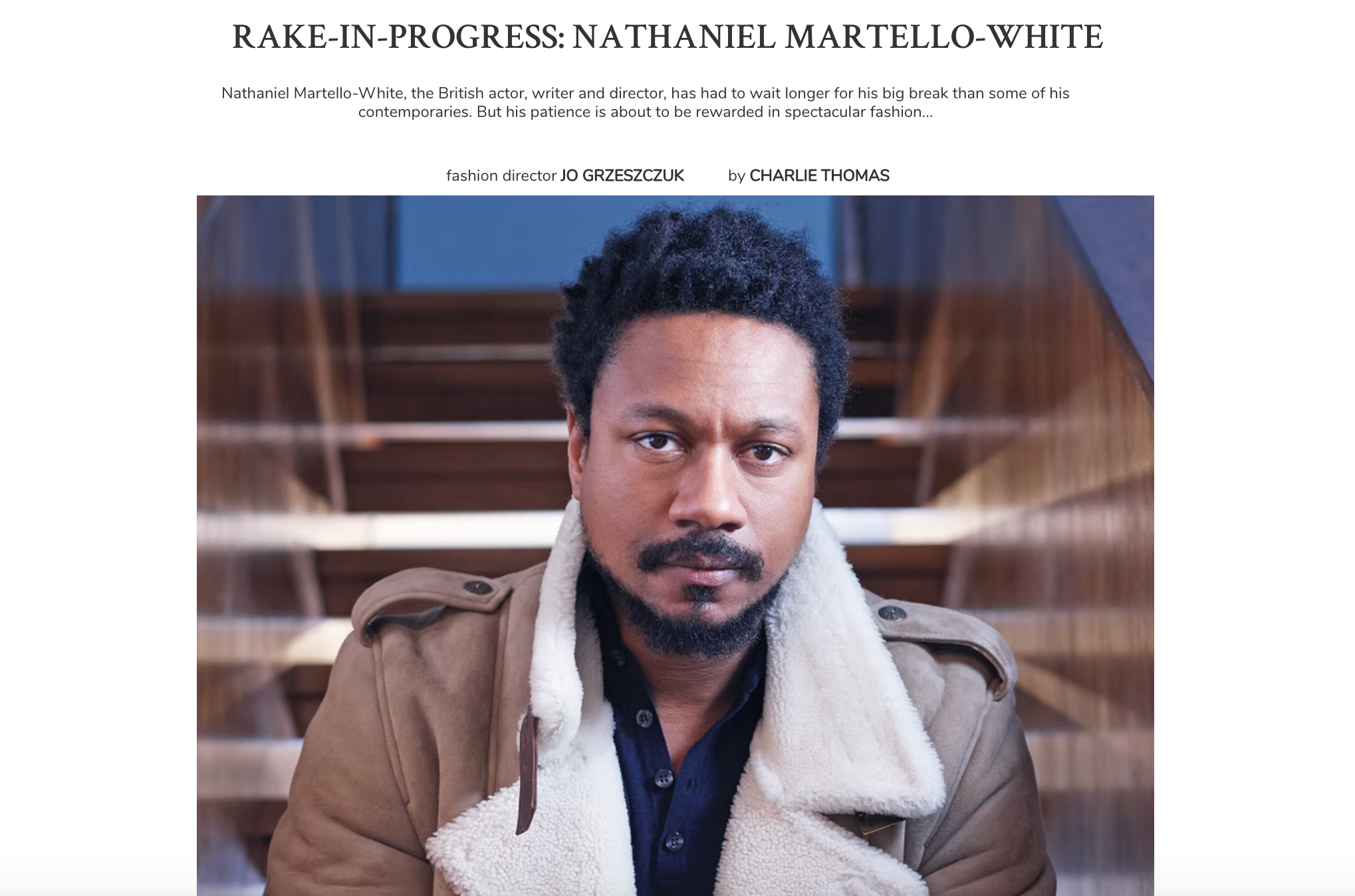 The Rake - Nathaniel Martello White interview