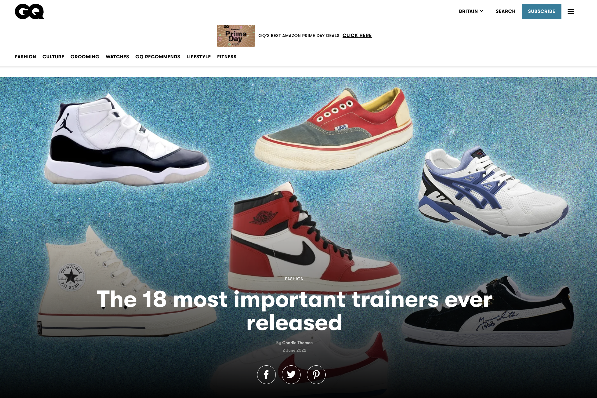 GQ - The most important sneakers ever