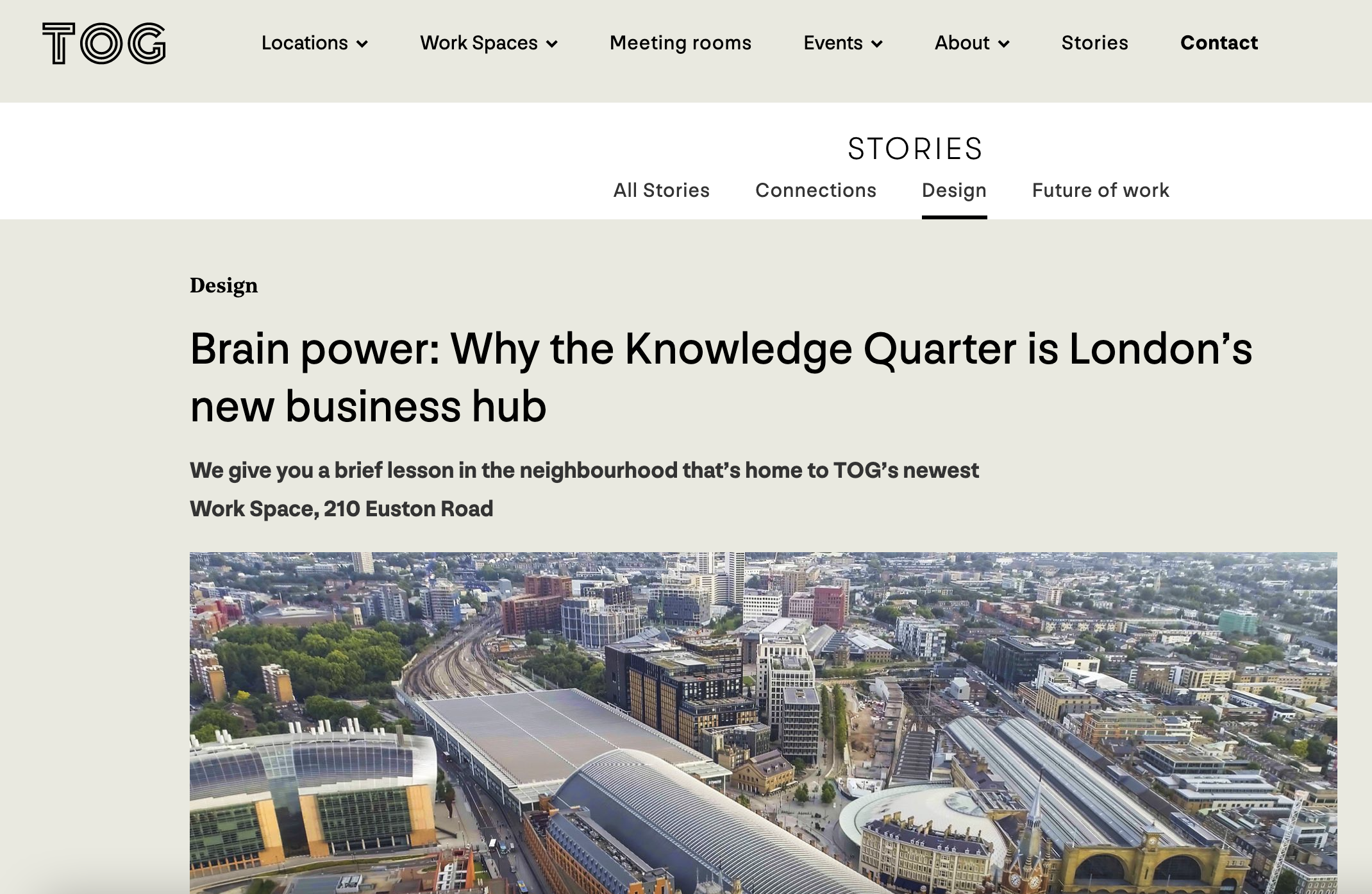 TOG - Why the Knowledge Quarter is London's new business hub