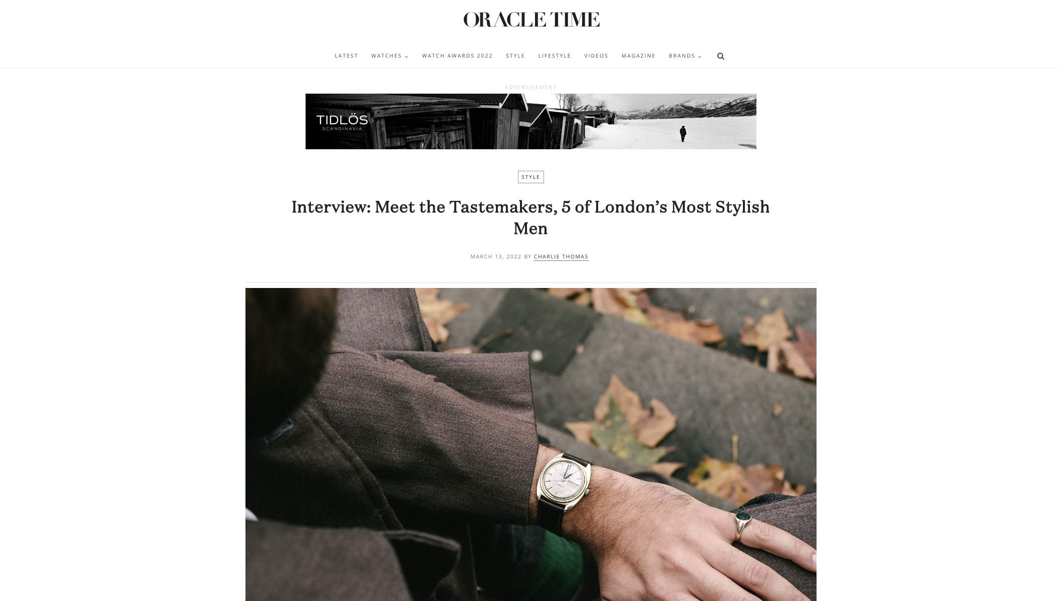 Oracle Time - Meet London's most stylish men