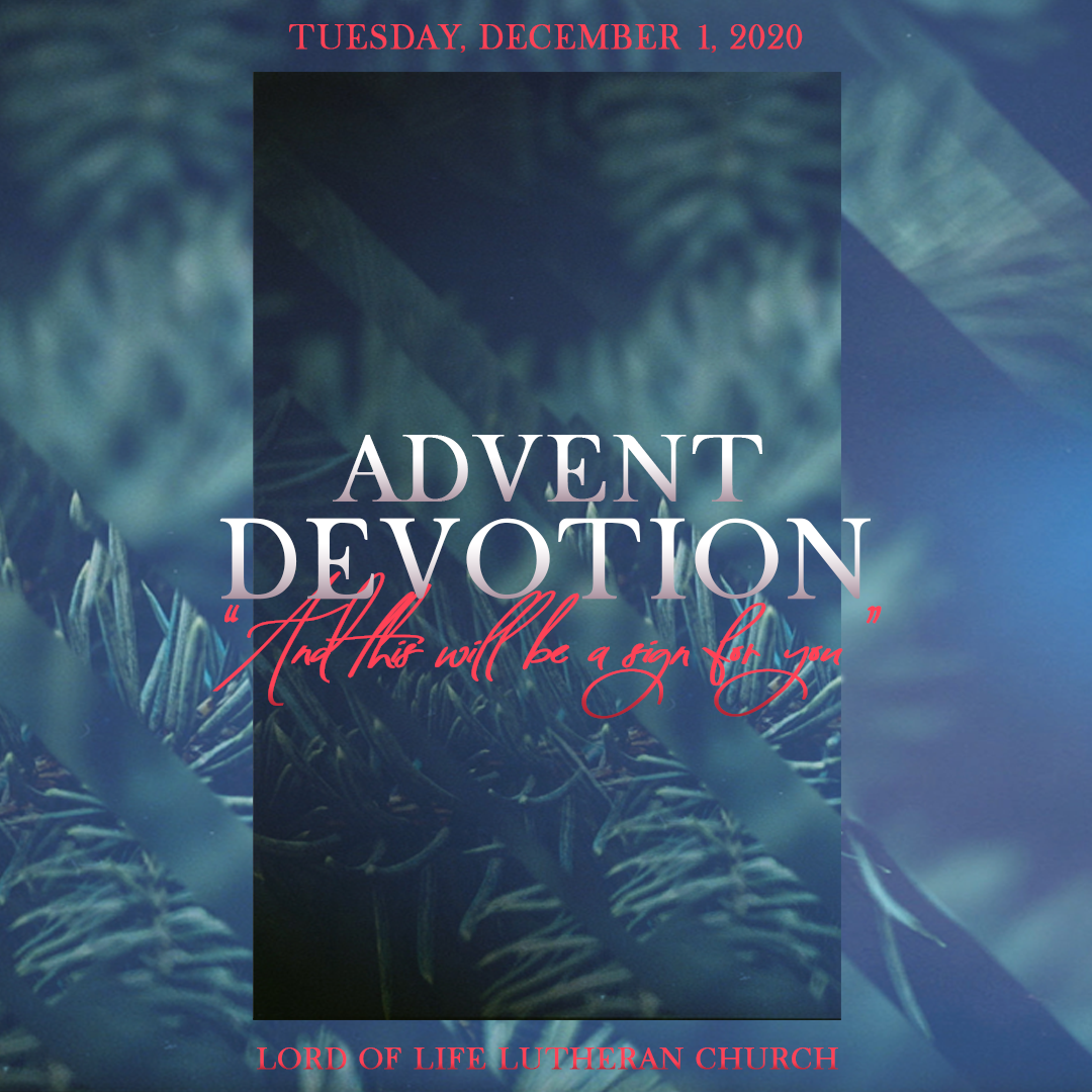 December 1, 2020 - Advent Devotion