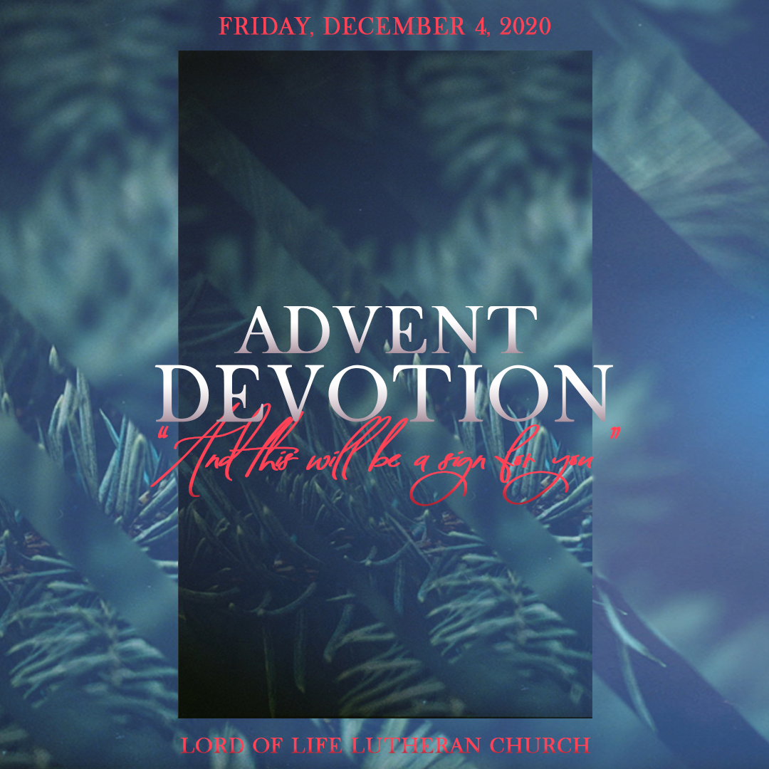 December 4, 2020 - Advent Devotion