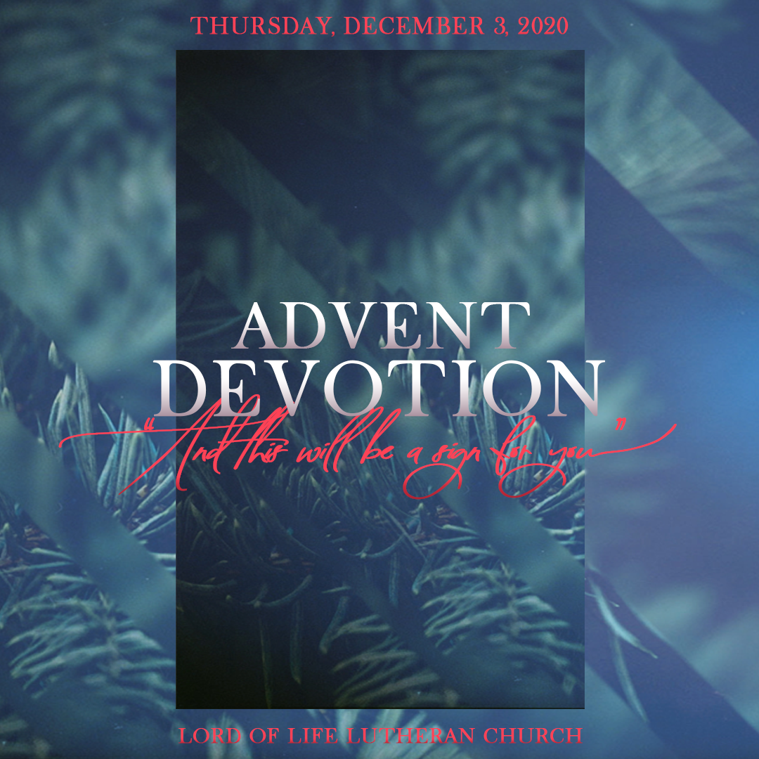 December 3, 2020 - Advent Devotion