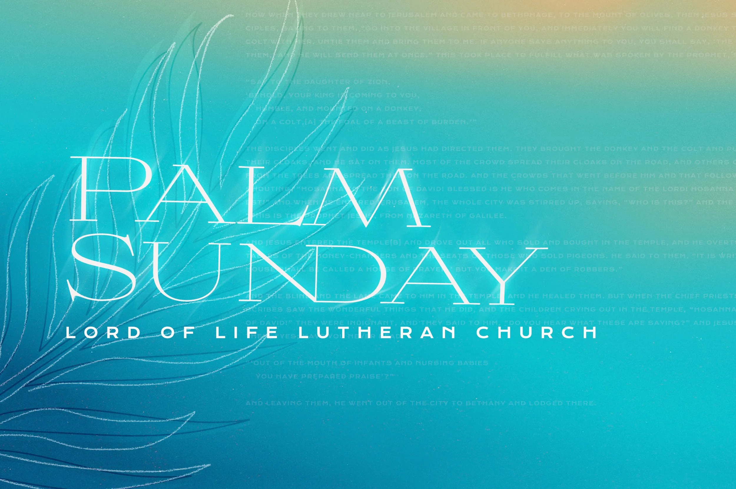 Worship – Palm Sunday – "Passion in Grace Alone"