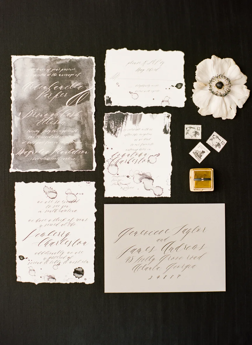 Dark and Moody Fall Wedding Inspiration | Charleston Wedding | Southern Wedding | Fall Wedding Ideas | Fall Bridal Ideas | Halloween Bride | Halloween Wedding Ideas | Lisa Blume Photography | Cheers Darling Planning | Paprika Southern