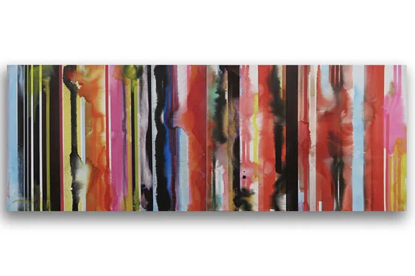 Message Mixed Media on Canvas 30 × 80 in; 76.2 × 203.2 cm 2017