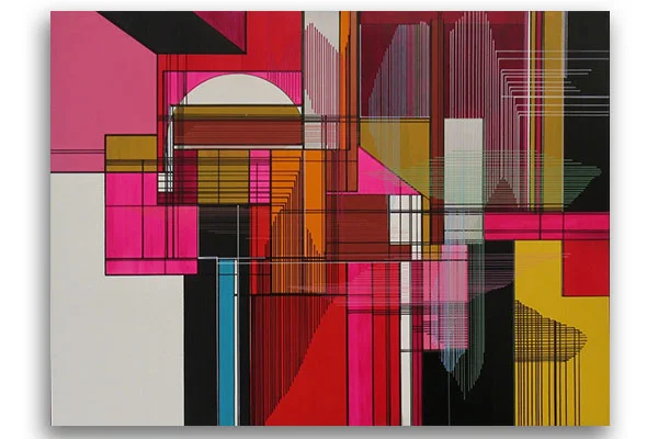 Orchestra Affinity Acrylic on wood panel 30 × 40 in; 76.2 × 101.6 cm 2015