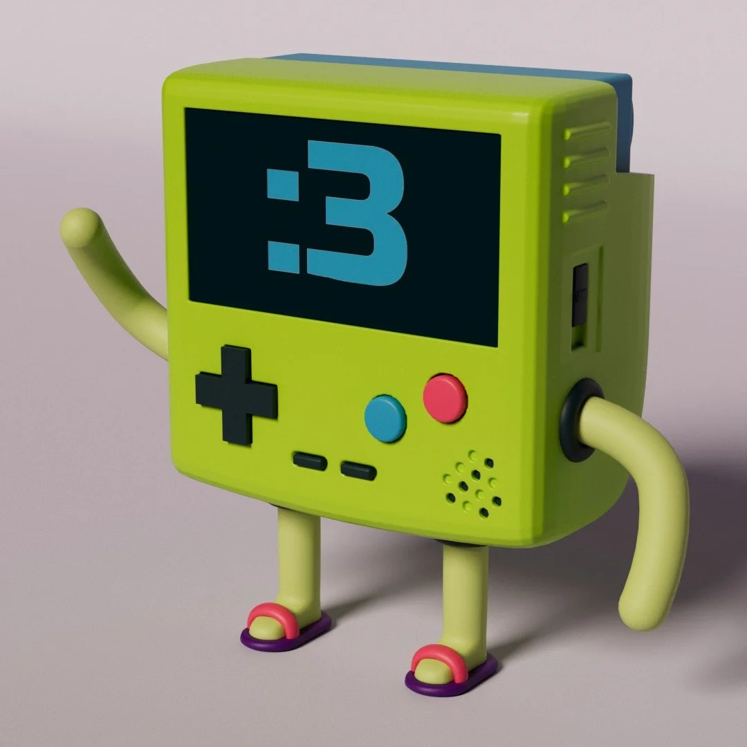 Third homework assignment from Cinema 4D Basecamp. My gameboy color is ready to hit the beach. #cinema4d #schoolofmotion