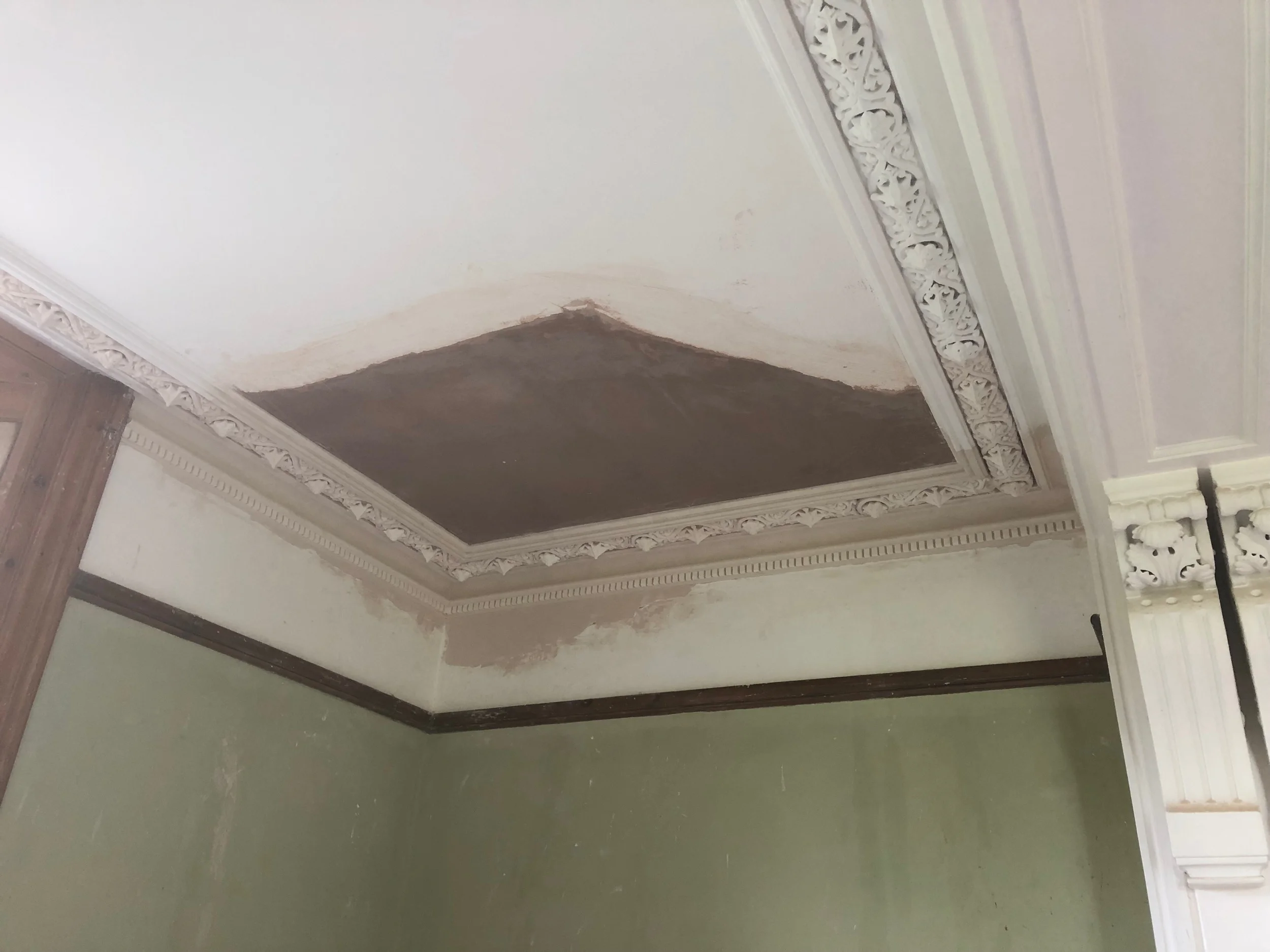 Intricate cornice restoration nr Ludford, Lincolnshire