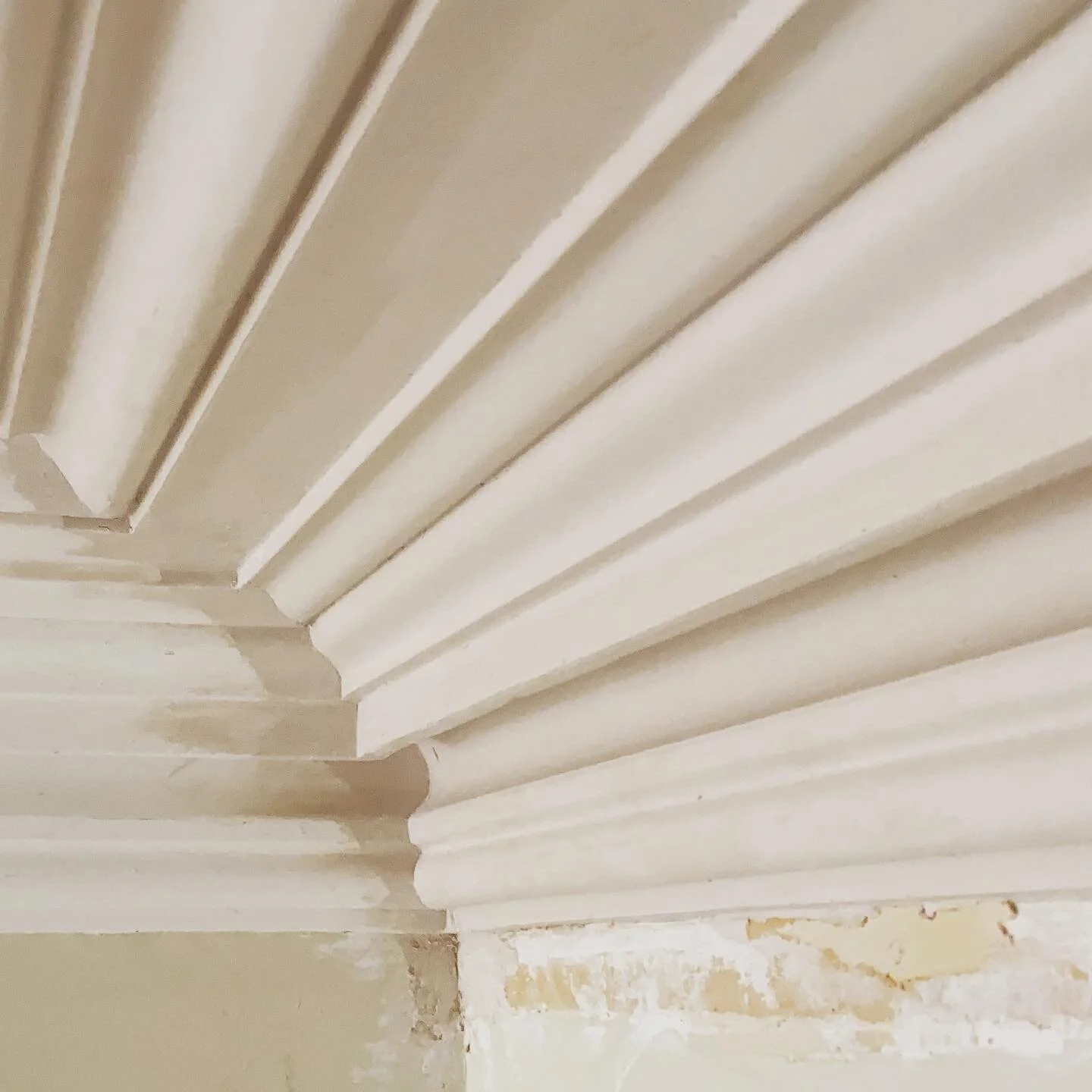 Large intricate Victorian cornice made to match existing moulding
