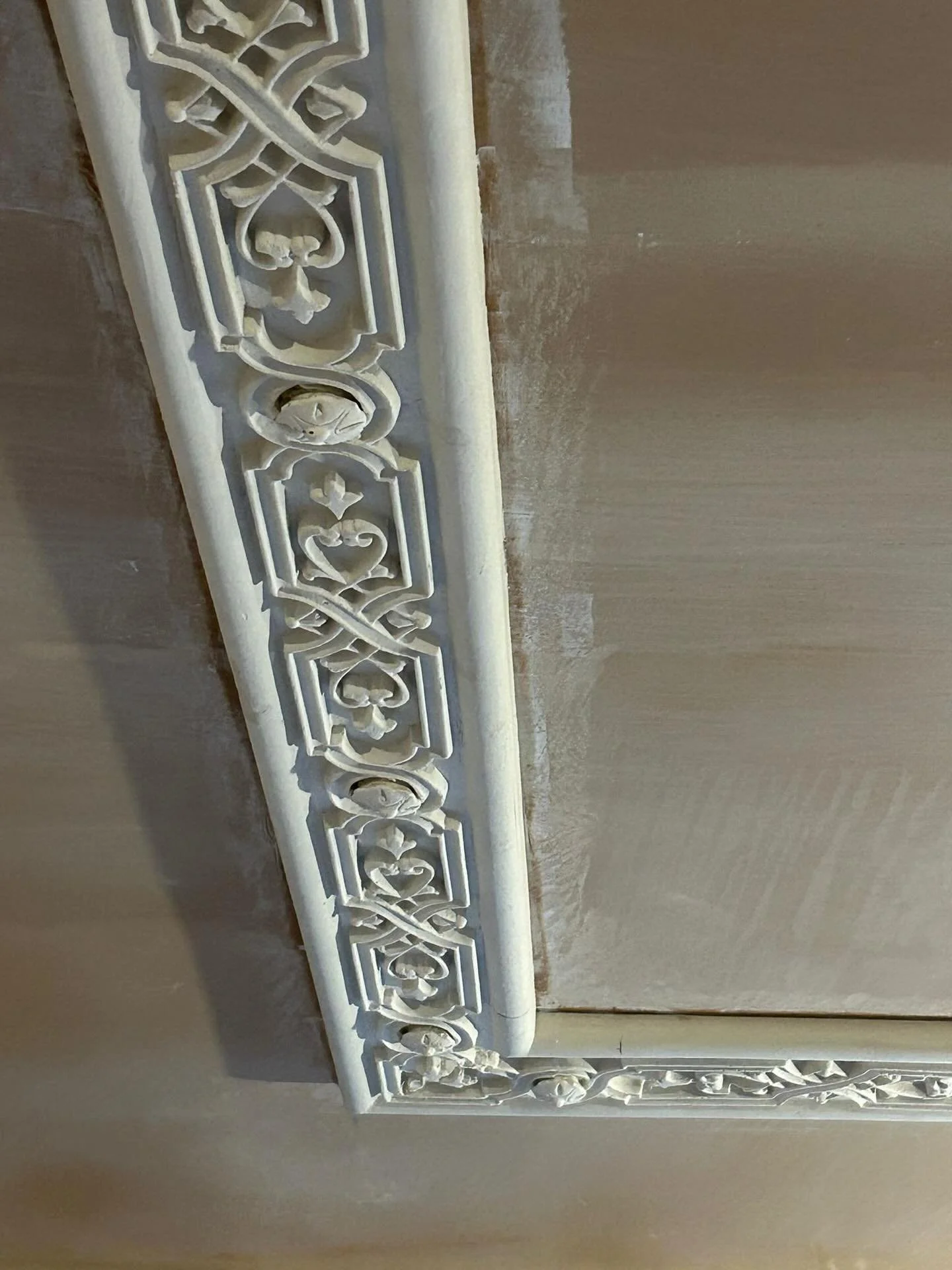 Enriched ceiling panel mould installed today in Grantham.  Lovely periodic  property