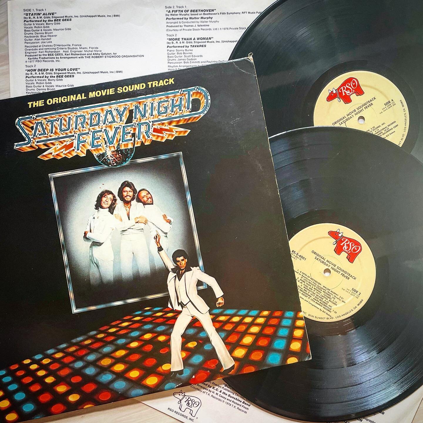 Saturday Night Fever - Official Soundtrack (1977) #Vinyl #Disco #Soundtrack #BeeGees #Tavares #70s #Record #JohnTravolta #Dance #Saturday #Night #Fever