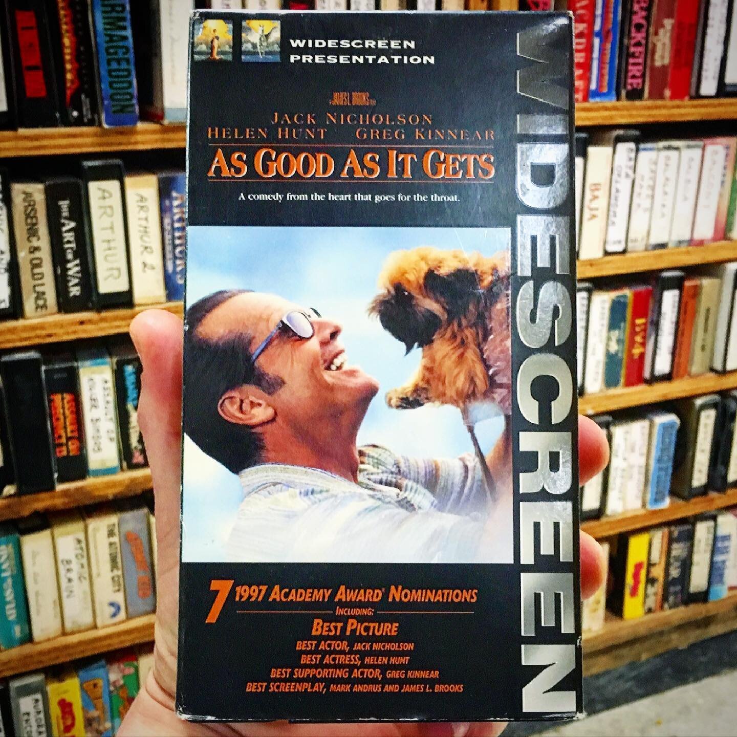 As Good As It Gets (1997) 📼 #Drama #Comedy #AsGoodAsItGets #VHS #JackNicholson #HelenHunt #GregKinnear #90s #Movie #Oscar #Winner