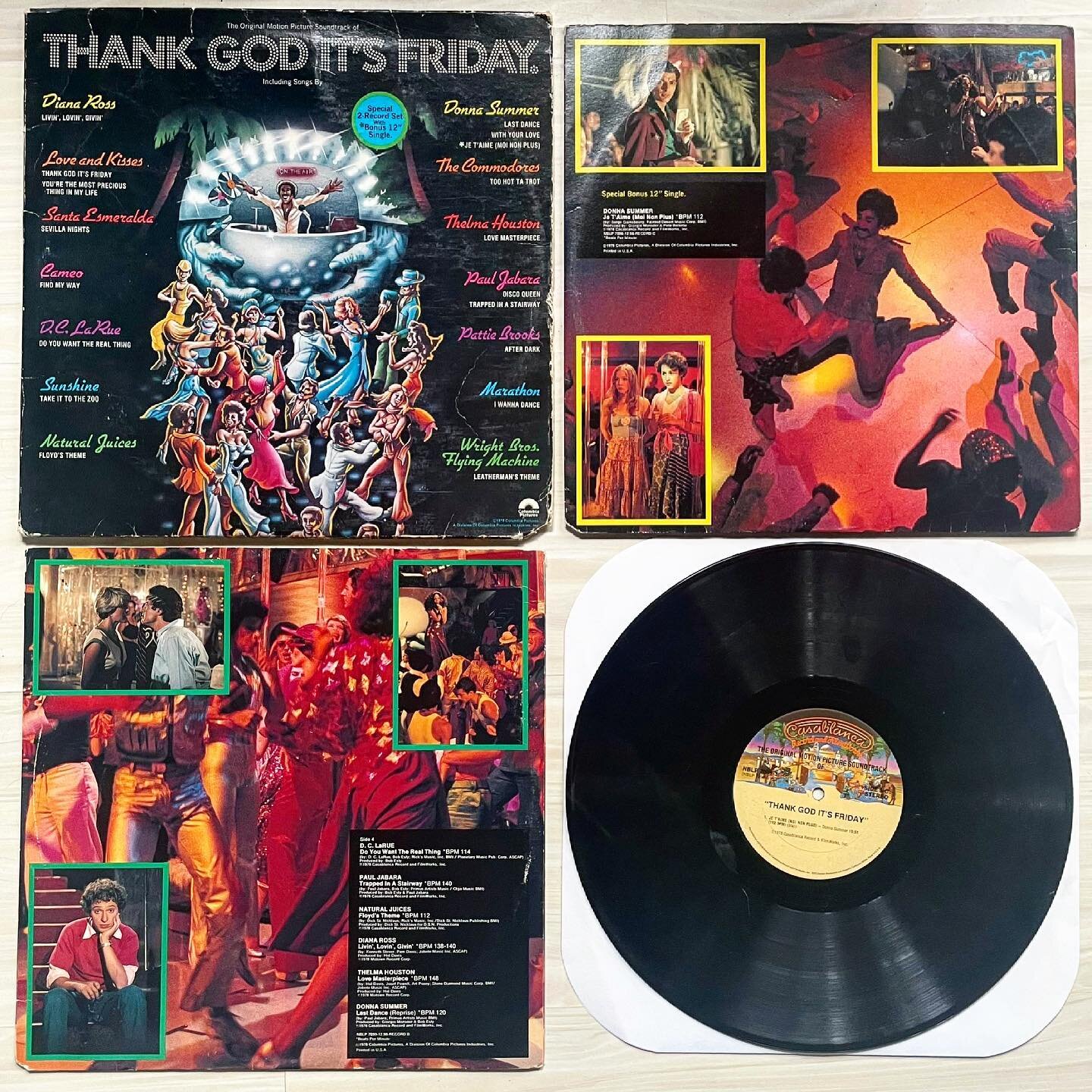 Thank God It&rsquo;s Friday (1978) #TGIF #Soundtrack #Amazing #LoveAndKisses #DonnaSummer #DClaRue #Listen #70s #Vinyl #Record