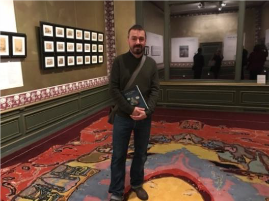 Luc Cromheecke op de vernissage ‘Cromheecke tekent Daubigny’ in De Collectie Mesdag Den Haag