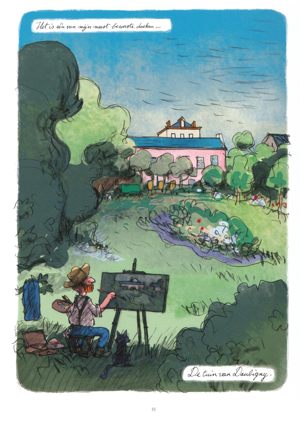 Hoe Luc Cromheecke Van Gogh ziet schilderen in Daubigny’s tuin