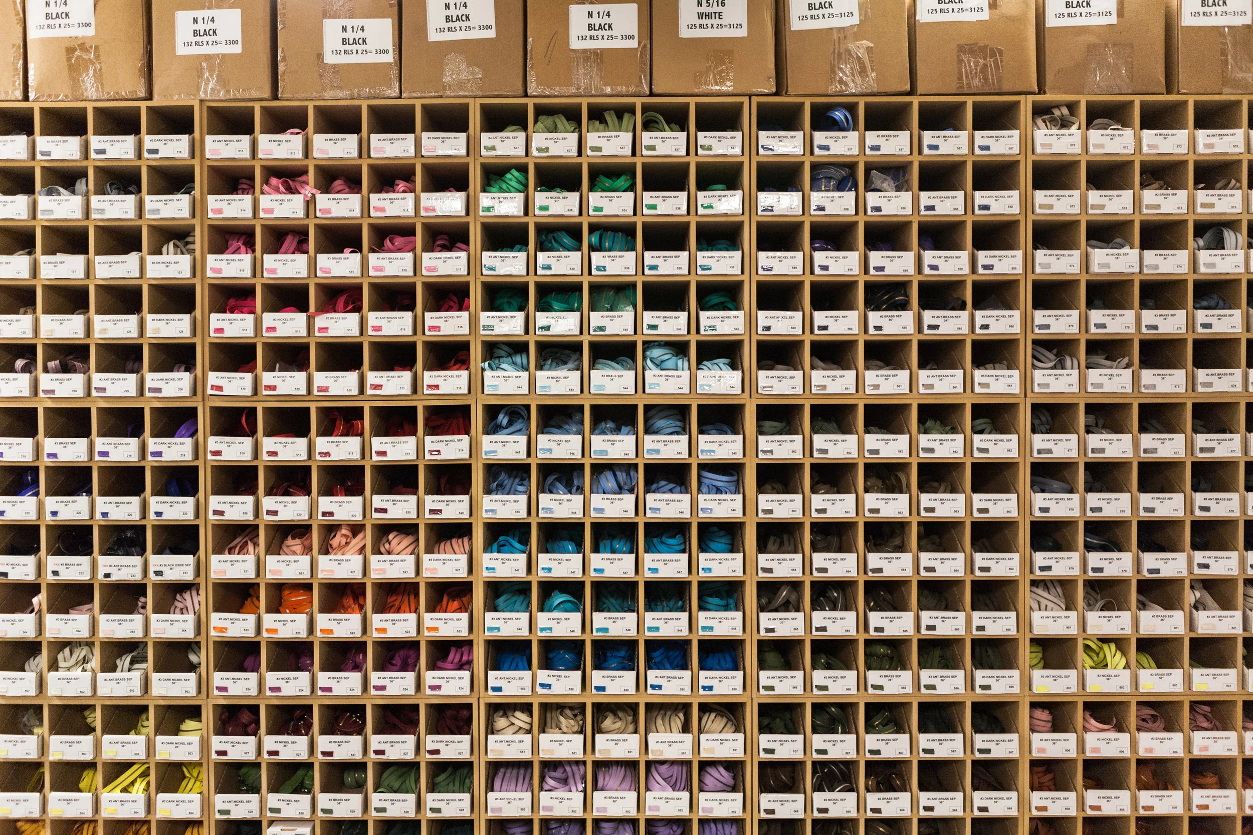 AGH Trimsource's in-stock zipper library.