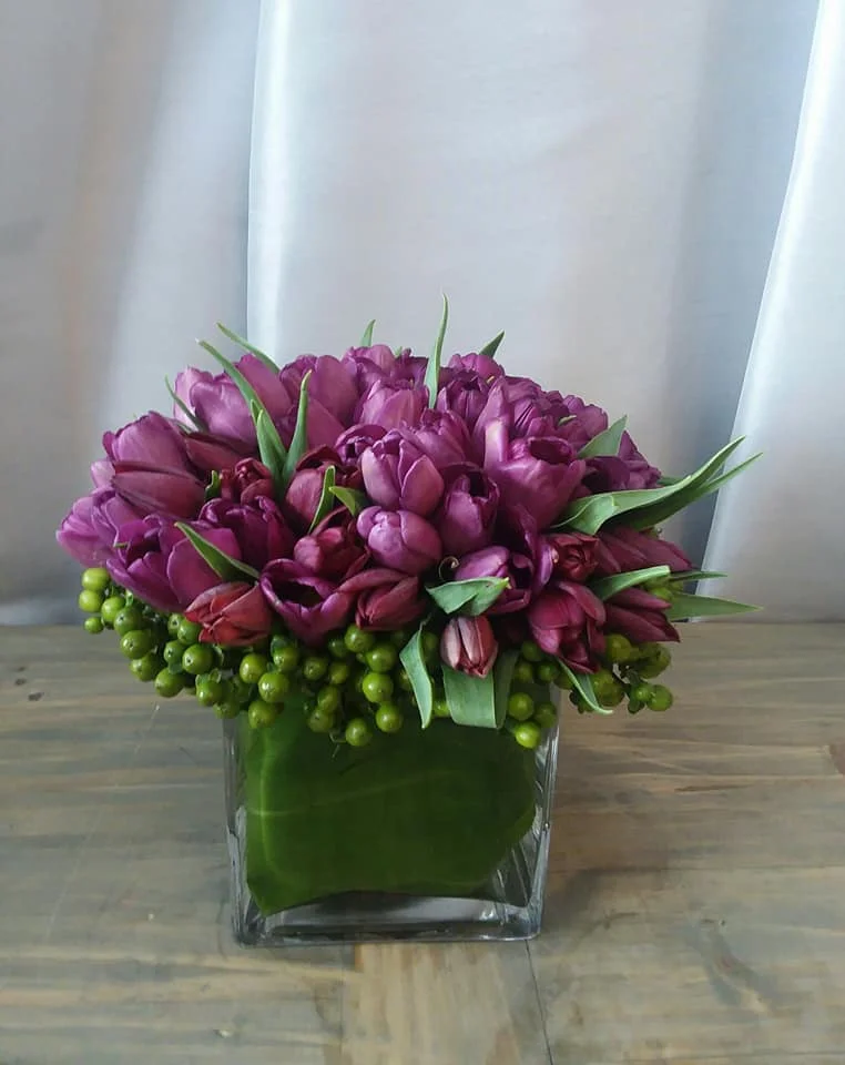 #85 contemporary purples and Greens!