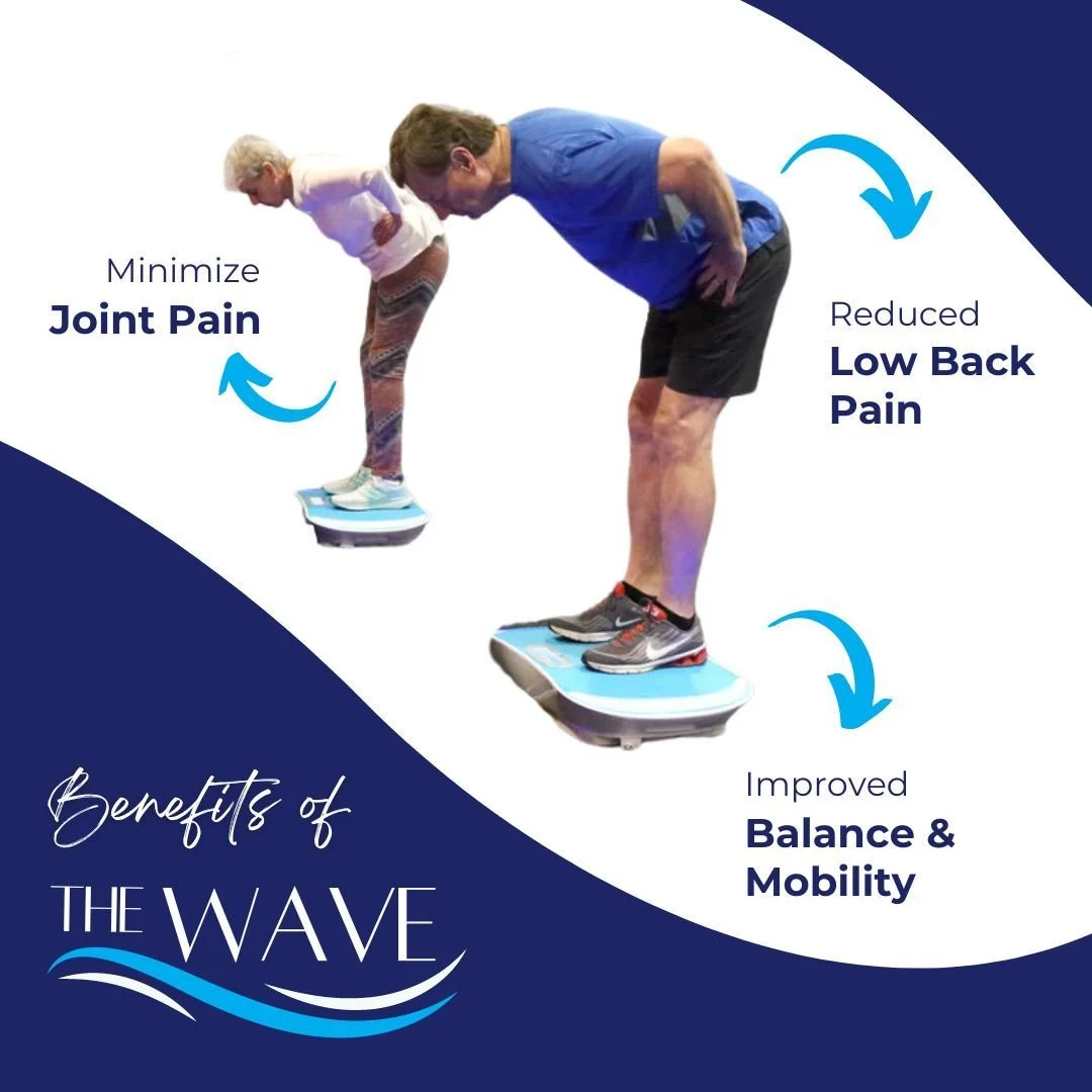 Are you tired of being in pain? Are you exhausted from the side effects of pain medication? 

The Wave Platform can alleviate your muscular and joint pain symptoms by just standing on it after three 10 minute sessions! The Wave does the work for you!