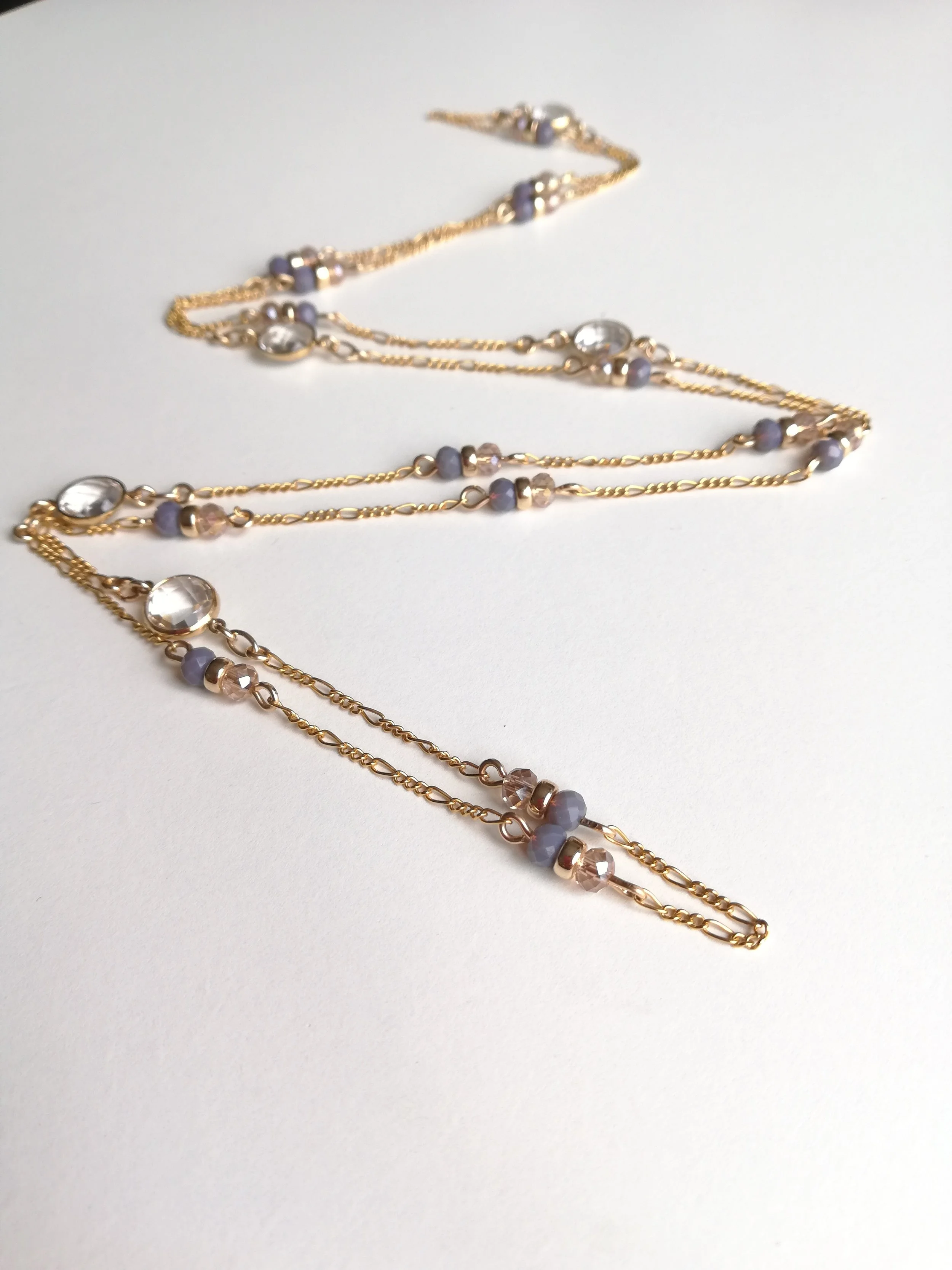 long beaded chain necklace
