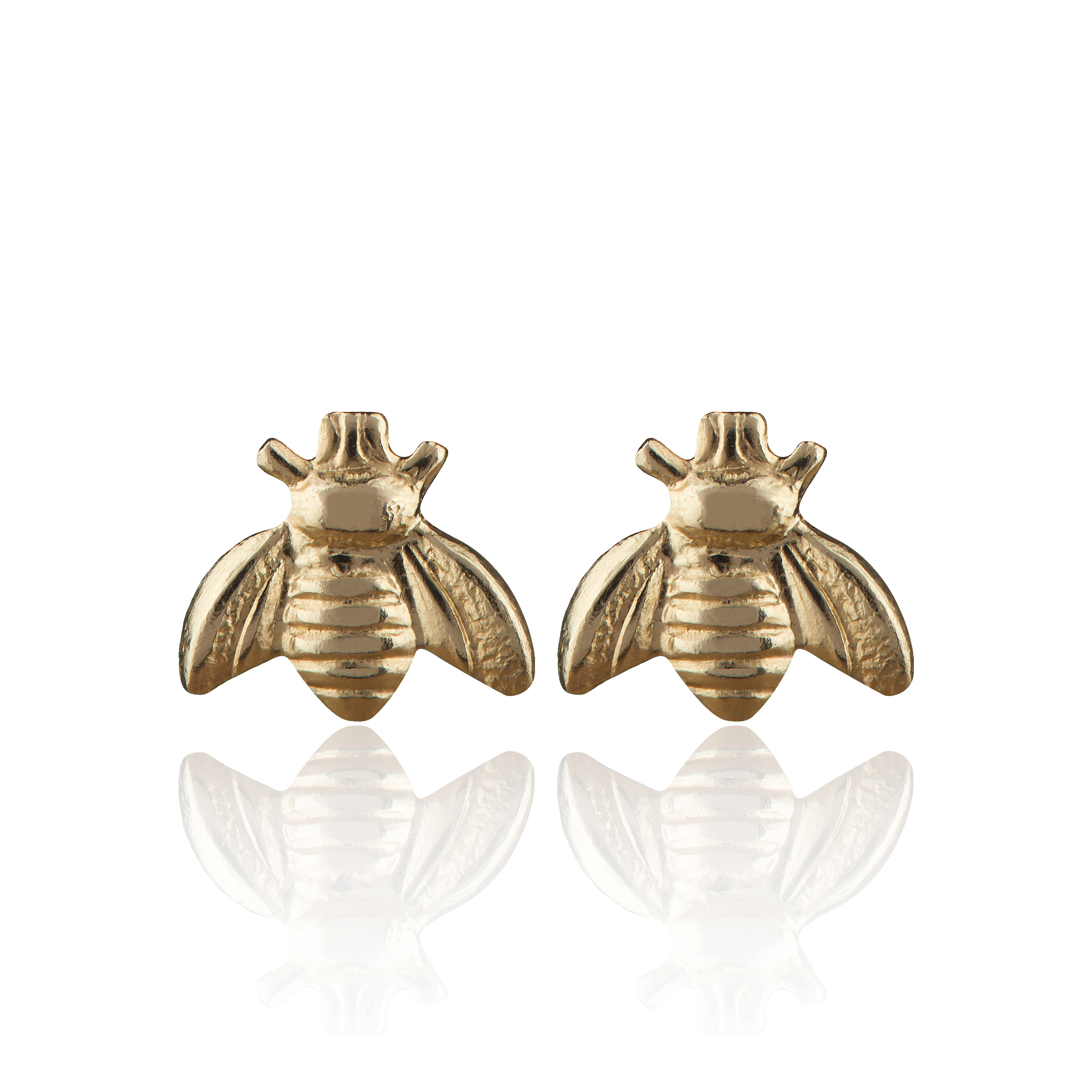 14ct yellow gold fill Bumble bee stud earrings