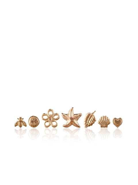 14ct yellow gold fill mix and match gold tropical earring studs