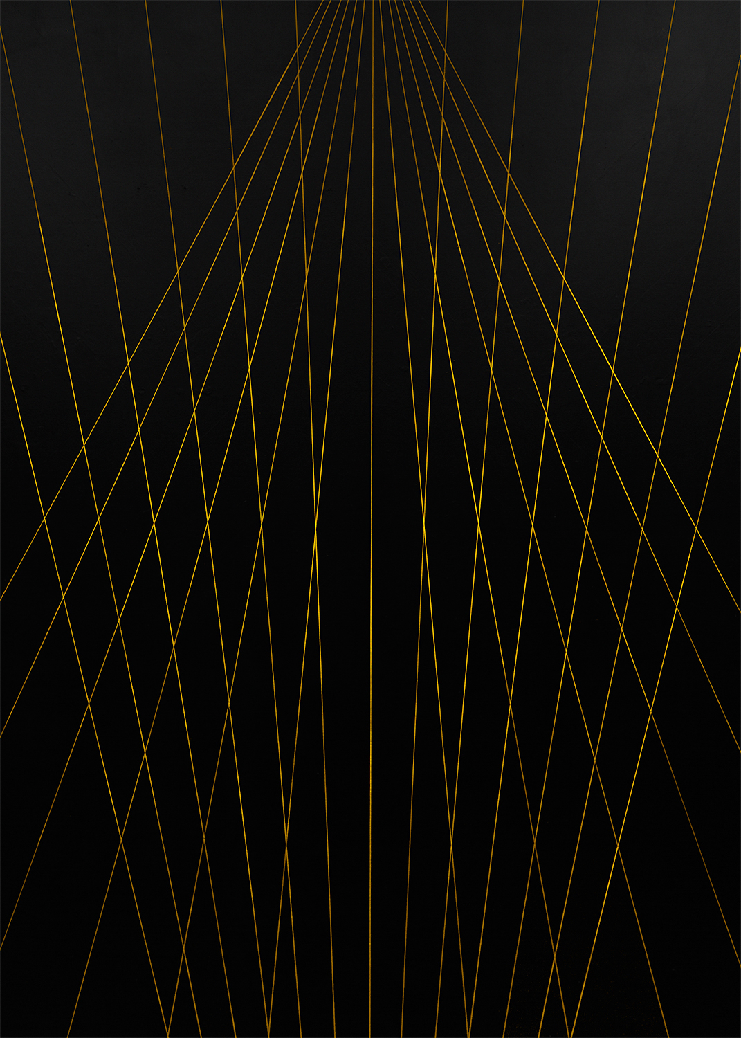 “Proposed Passages (Isaac)” black room, gold thread large-scale installation prototype 2018 - present