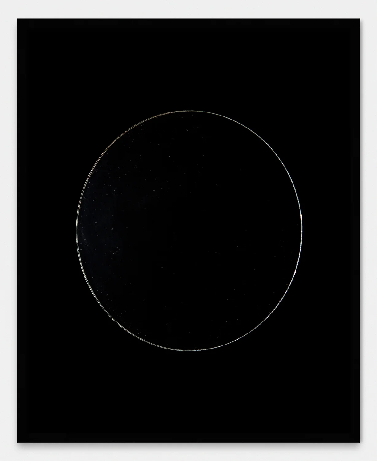 "Photograph of a Mirror Reflecting Dust" C-print in artist frame 30 in. x 40 in.