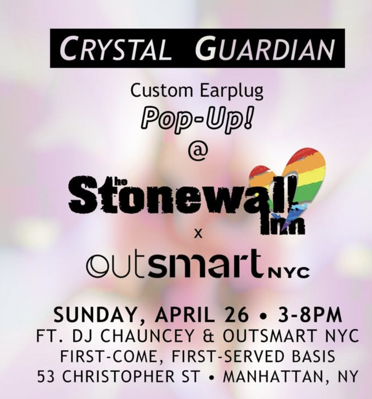 Crystal Guardian &amp; Outsmart NYC Pop Up Event