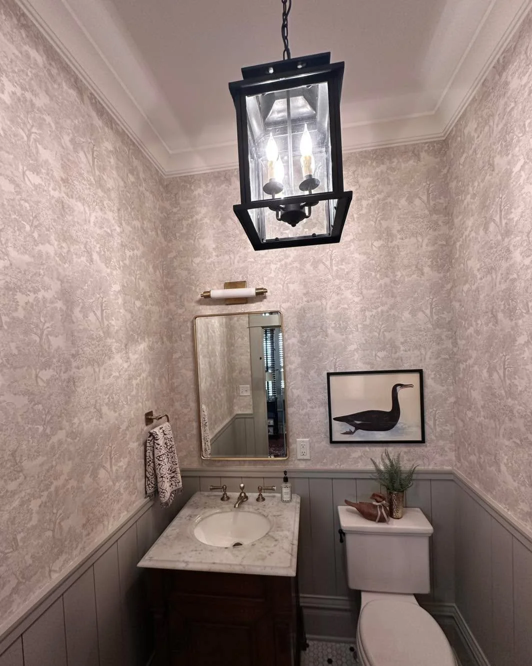 {A Wallpaper Moment} . . . you should have a few spaces in your home with pattern &amp; pretty paper! It just adds timeless character to your home! Have a wonderful weekend friends! ~ Kristin
.
.
.
 #bhghomestyle #makehomematter #countryliving #homeb