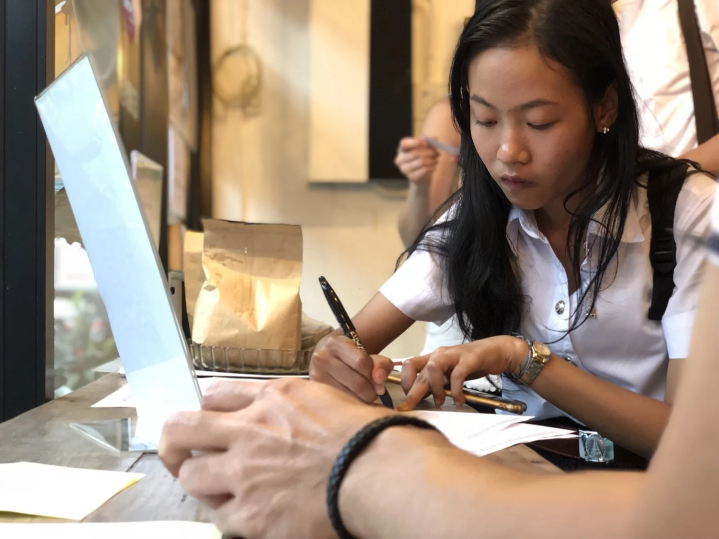 The Lingua Franca at Entrance