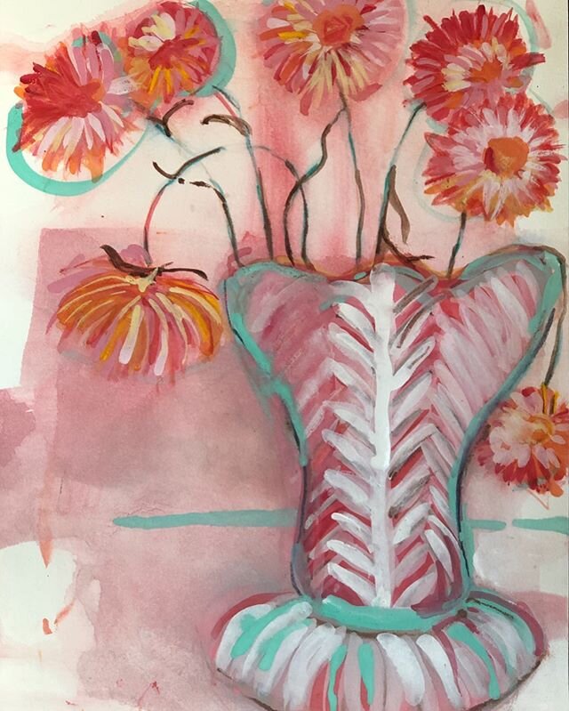 #Everlasting #artoninstagram #pink #original #stilllife #watercolour #makingarteveryday #offthewall #21x30 cm #$250 #enquires about (everlasting )please use my email