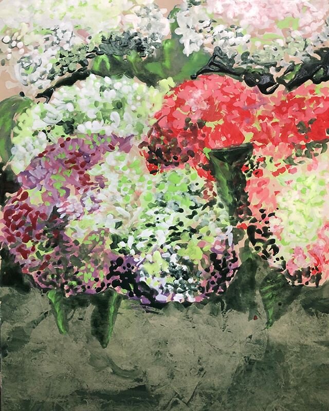 #flora #watercolour #fineart #paintingflowers #artoninstagram #originalart #red #contemporyart