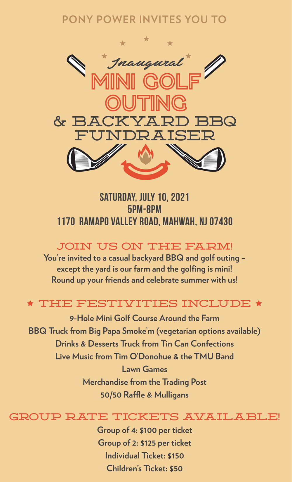 Mini Golf Outing Pony Power Therapies