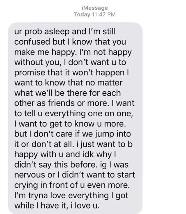 this is from early summer. this is like the first time i've fallen in mutual love and fear got in the way of being with her like it just became so real and some part of me was struggling to embrace my sexuality. but i just know like i feel it that we'll be together again as cliche as it sounds.