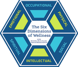 National Wellness Intitute's Six Dimentions of Wellness